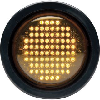 Whelen Engineering Flashing LED Amber Warning Light   4in., Round, Model#