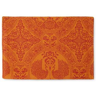 Mahogany Peacock Orange Set of 4 Placemats