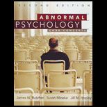 Abnormal Psychology  Core Concepts (Looseleaf)
