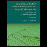 Research Methods in Public Administration and NonProfit Management Quantitative and Qualitative Approaches