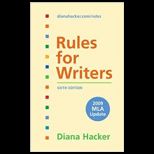 Rules for Writers, 09 MLA   With Wac Pack