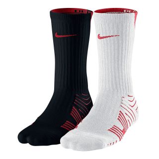 Nike 2 pk. Performance Cushioned Football Crew Socks, Red, Mens