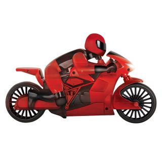 Lean Machine Remote Control Motorcycle, Red, Boys