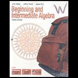 Beginning and Intermed Algebra   With CD (Looseleaf)