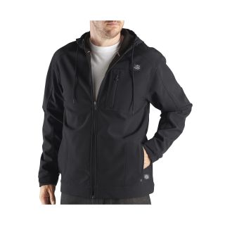 Dickies Performance Softshell Hooded Jacket, Charcoal, Mens