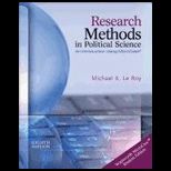 Research Methods in Political Science   With Access