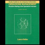Operations Management (Study Guide)