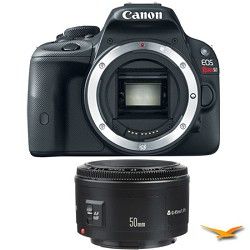 Canon EOS Rebel SL1 SLR Digital Camera and EF 50mm F/1.8 II Standard Auto Focus