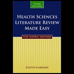 Health Sciences Literature Review Made Easy The Matrix Method