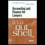 Accounting And Finance for Lawyers in a Nutshell