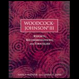 Woodcock Johnson III  With CD