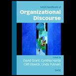 Sage Handbook of Organizational Discourse