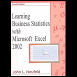 Learning Business Statistics With Microsoft Excel 2002