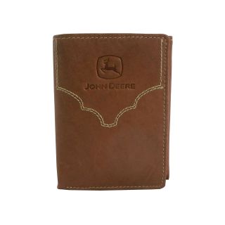 John Deere Leather Trifold Wallet, Mens