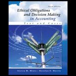 Ethical Obligations and Decision Making in Accounting