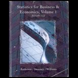 Statistics for Business and Economics, Volume 1 (Custom)