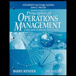 Principles of Opererations Management  Student Lecture Notes (Study Guide)