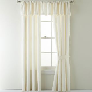 JCP EVERYDAY jcp EVERYDAY Linen Blend Curtain Panel Pair, Cream