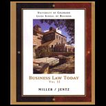 Business Law Today Volume II (Custom)
