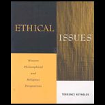 Ethical Issues  Western Philosophical and Religious Perspectives