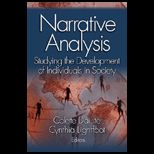 Narrative Analysis  Studying the Development of Individuals in Society