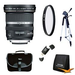 Canon EF S 10 22mm F/3.5 4.5 USM Lens Exclusive Pro Kit
