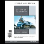 Operations Management Student Value Edition (Looseleaf) With Access