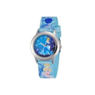 Disney Cinderella Kids Time Teacher Blue Strap Watch, Girls