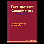 Exploratory and Confirmatory Factor Analysis  Understanding Concepts and Applications