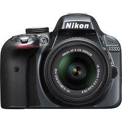 Nikon D3300 DSLR 24.2 MP HD 1080p Camera with 18 55mm Lens   Grey