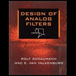 Design of Analog Filters