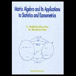 Matrix Algebra and Its Application to Statistics