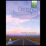 Writing to Communicate  Paragraphs and Essays