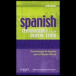 Spanish Terminology for the Dental Team   With CD