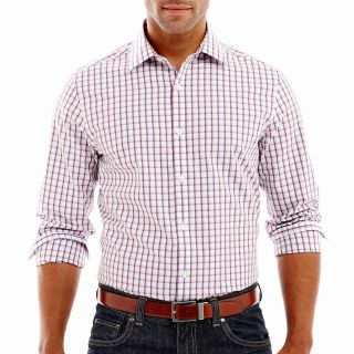 CLAIBORNE Slim Fit Button Down Shirt, White, Mens