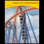 Algebra for College Students   With CD