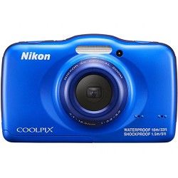 Nikon COOLPIX S32 13.2MP Waterproof Shockproof Dustproof Digital Camera   Blue