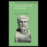 History of Greek Philosophy, Volume V