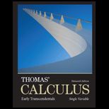 Thomas Calculus  Early Transcendentals, Single Variable and Card