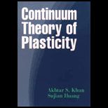 Continuum Theory of Plasticity