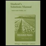 Intermediate Algebra Graphs and Models  Student Solution Manual
