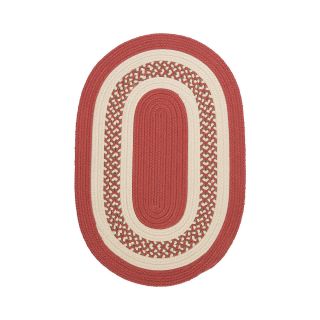 Lighthouse Reversible Braided Indoor/Outdoor Oval Rugs, Terracotta