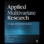 Applied Multivariate Research  Design and Interpretation