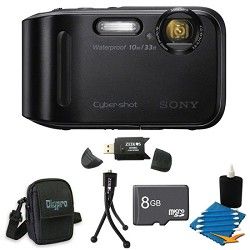 Sony Cyber shot DSC TF1 16 MP 2.7 Inch LCD Waterproof Digital Camera Black Kit