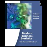 Modern Business Statistics With Microsoft Excel