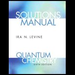 Quantum Chemistry Stud. Solution Manual
