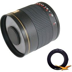 Rokinon 800mm F8.0 Mirror Lens for Olympus Micro 4/3 (Black Body)   800M B
