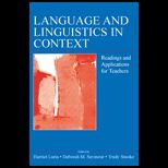 Language and Linguistics in Context (Eds.)