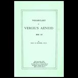 Vergils Aeneid, Vocabulary Book IV