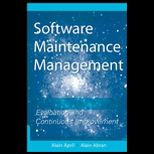 Software Maintenance Management  Evaluation and Continuous Improvement